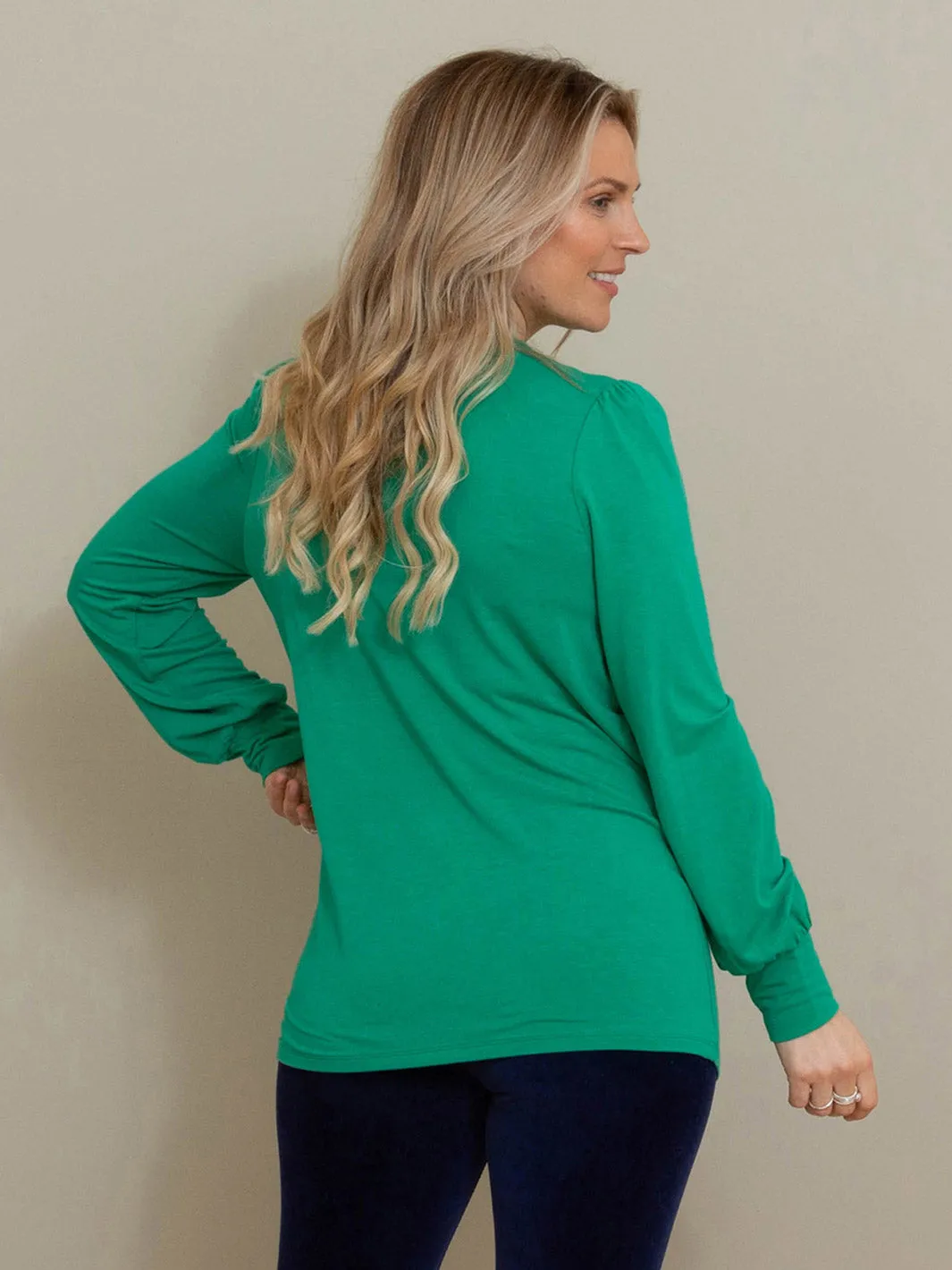 Swyre jersey top emerald