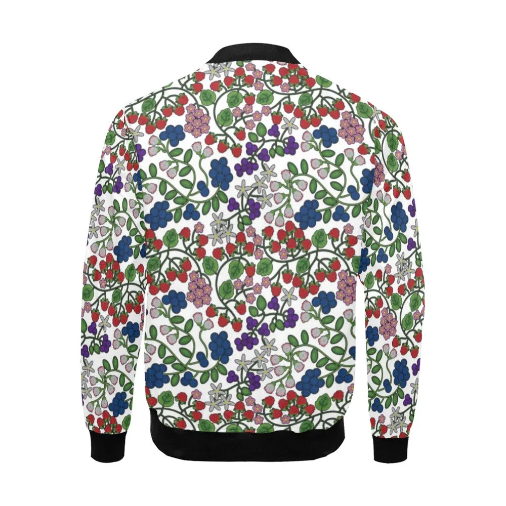 Takwakin Harvest White All Over Print Bomber Jacket for Men