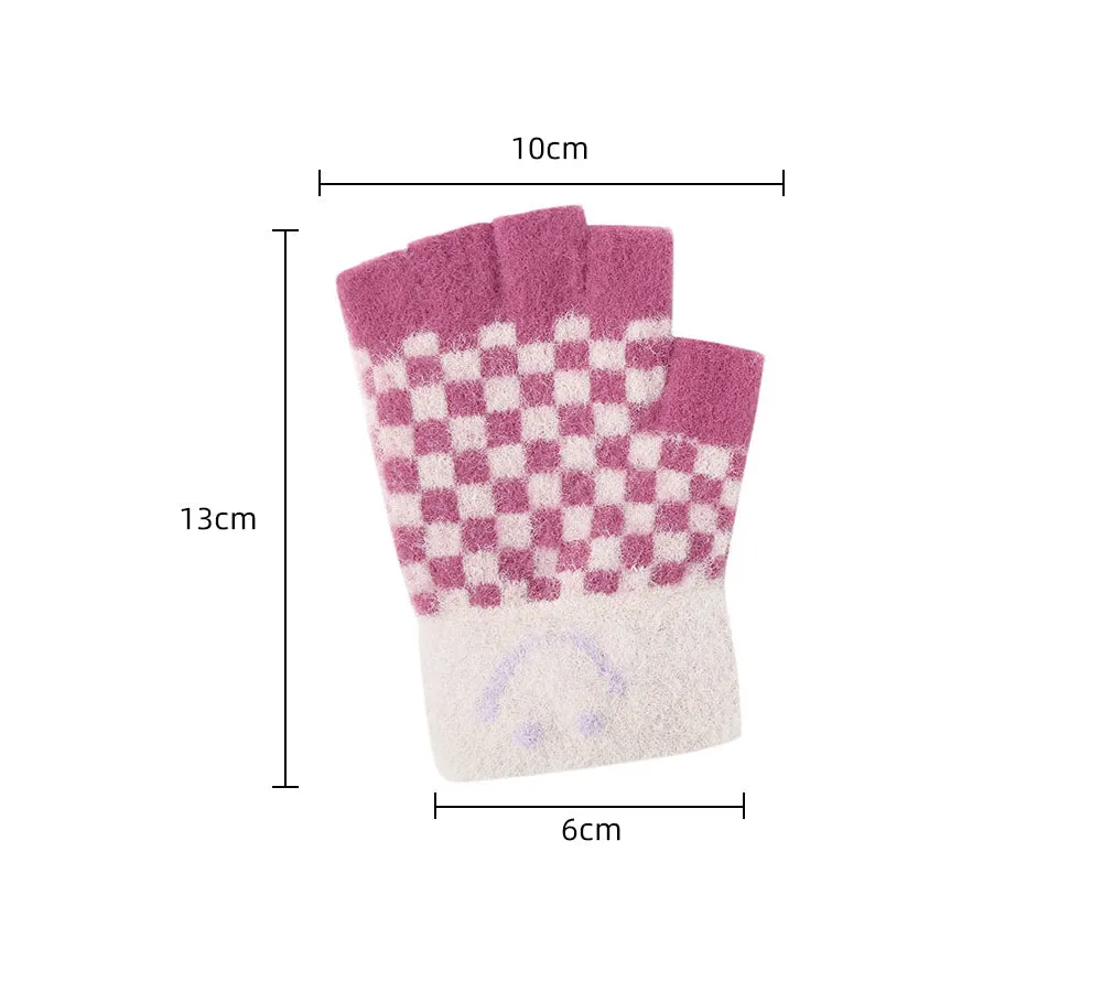 TARRAMARRA® Kids Knit Fingerless Ultra Plush Knit Gloves