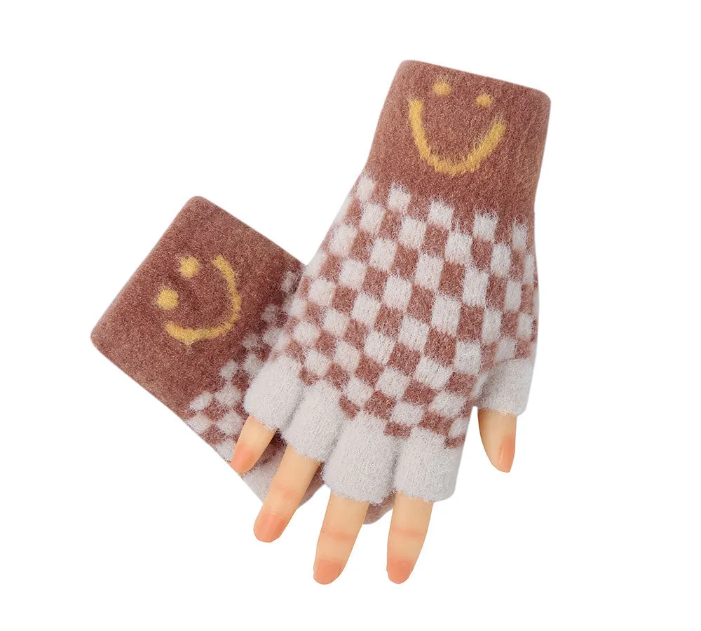 TARRAMARRA® Kids Knit Fingerless Ultra Plush Knit Gloves