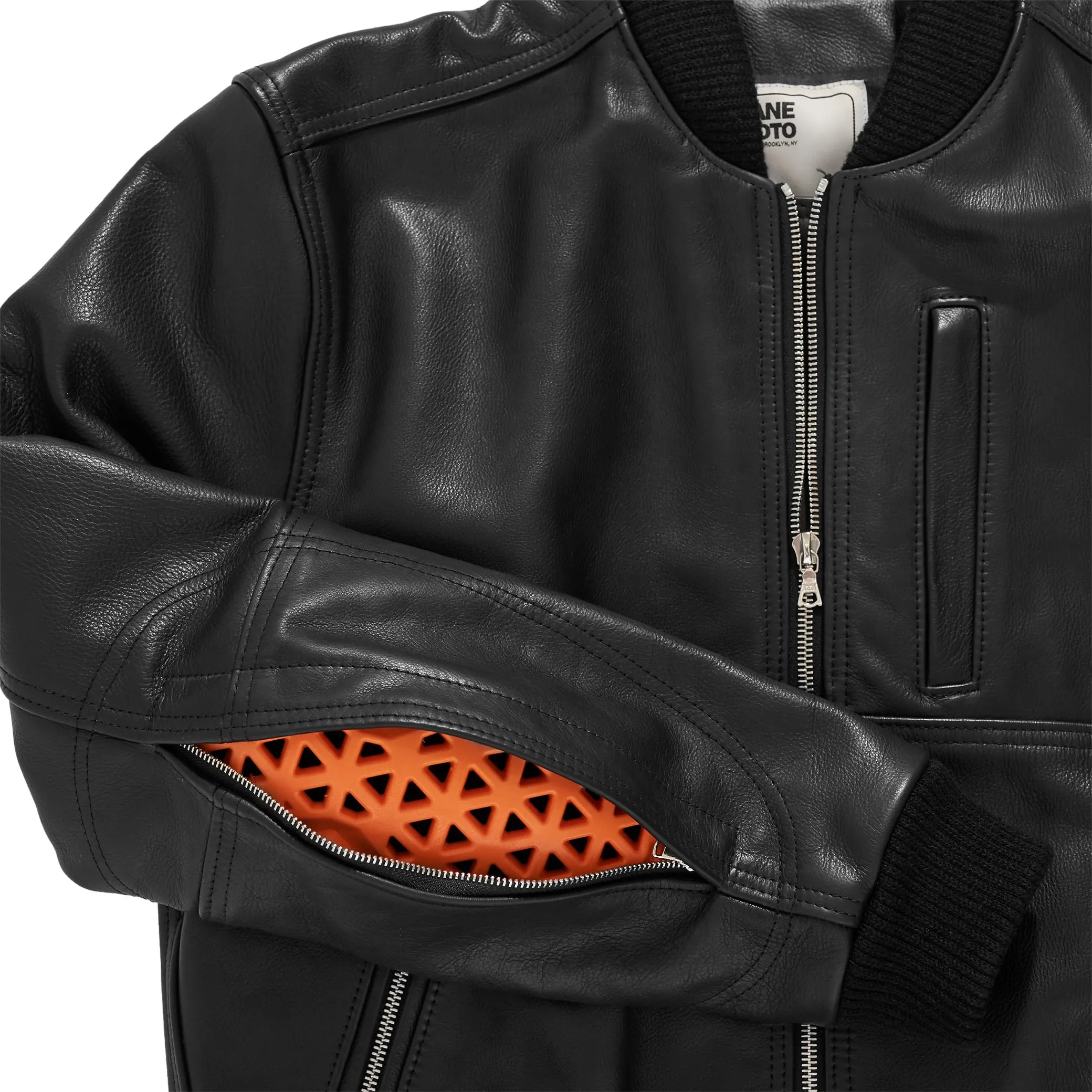 THE MARCY Leather Bomber