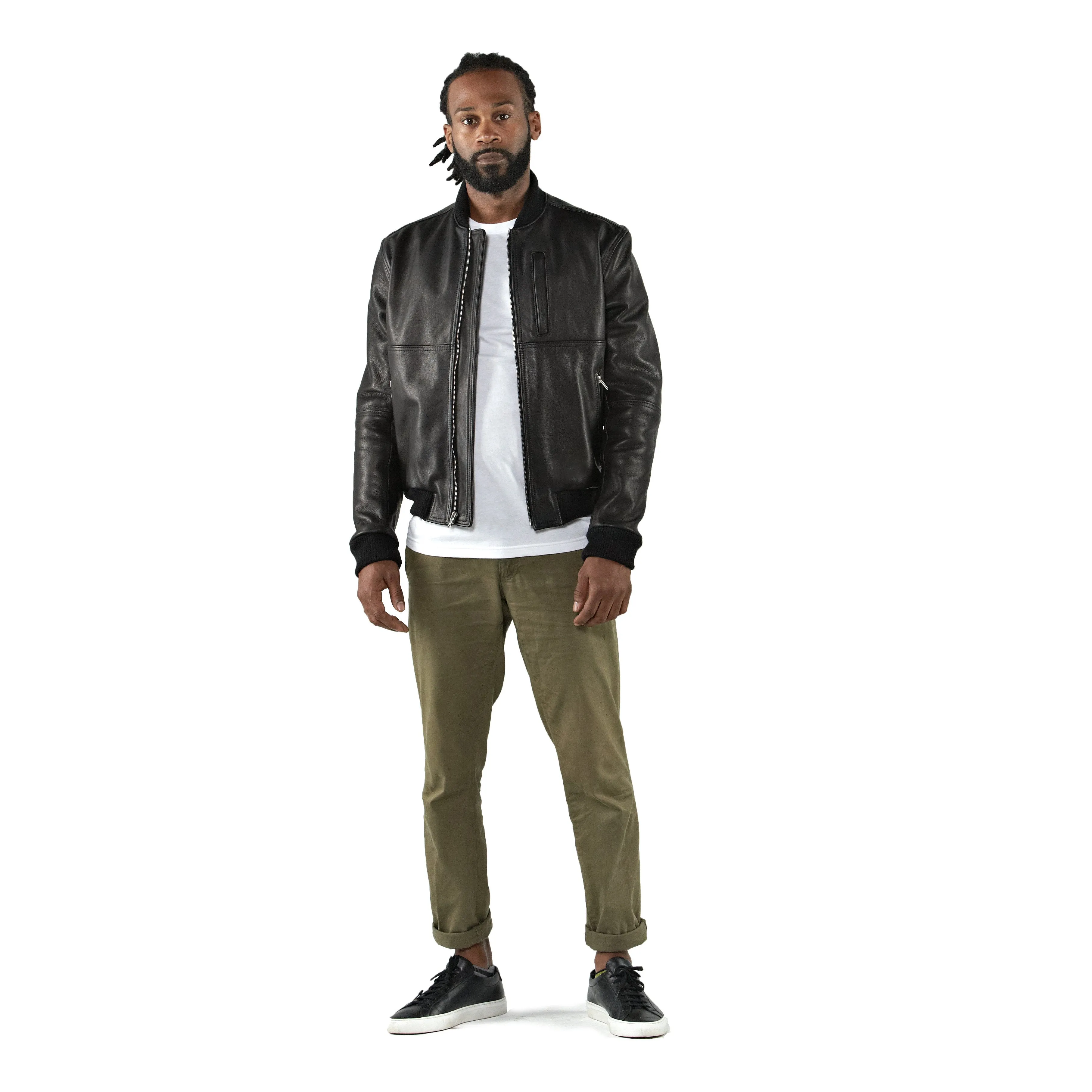 THE MARCY Leather Bomber