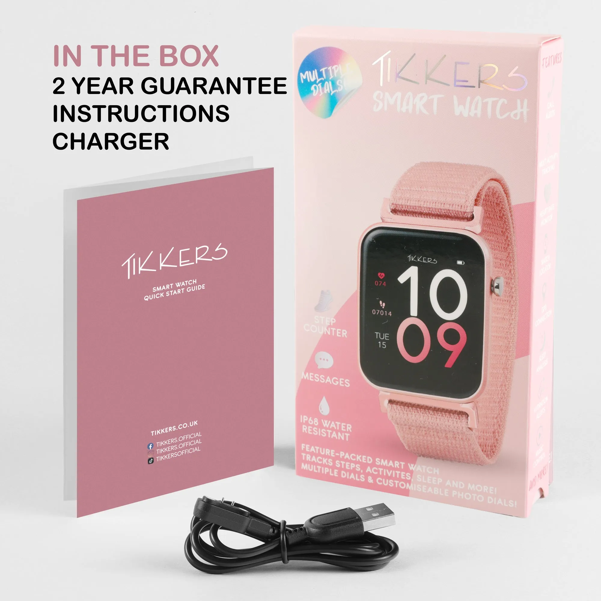 Tikkers Series 13 Pink Ripetape Smart Watch