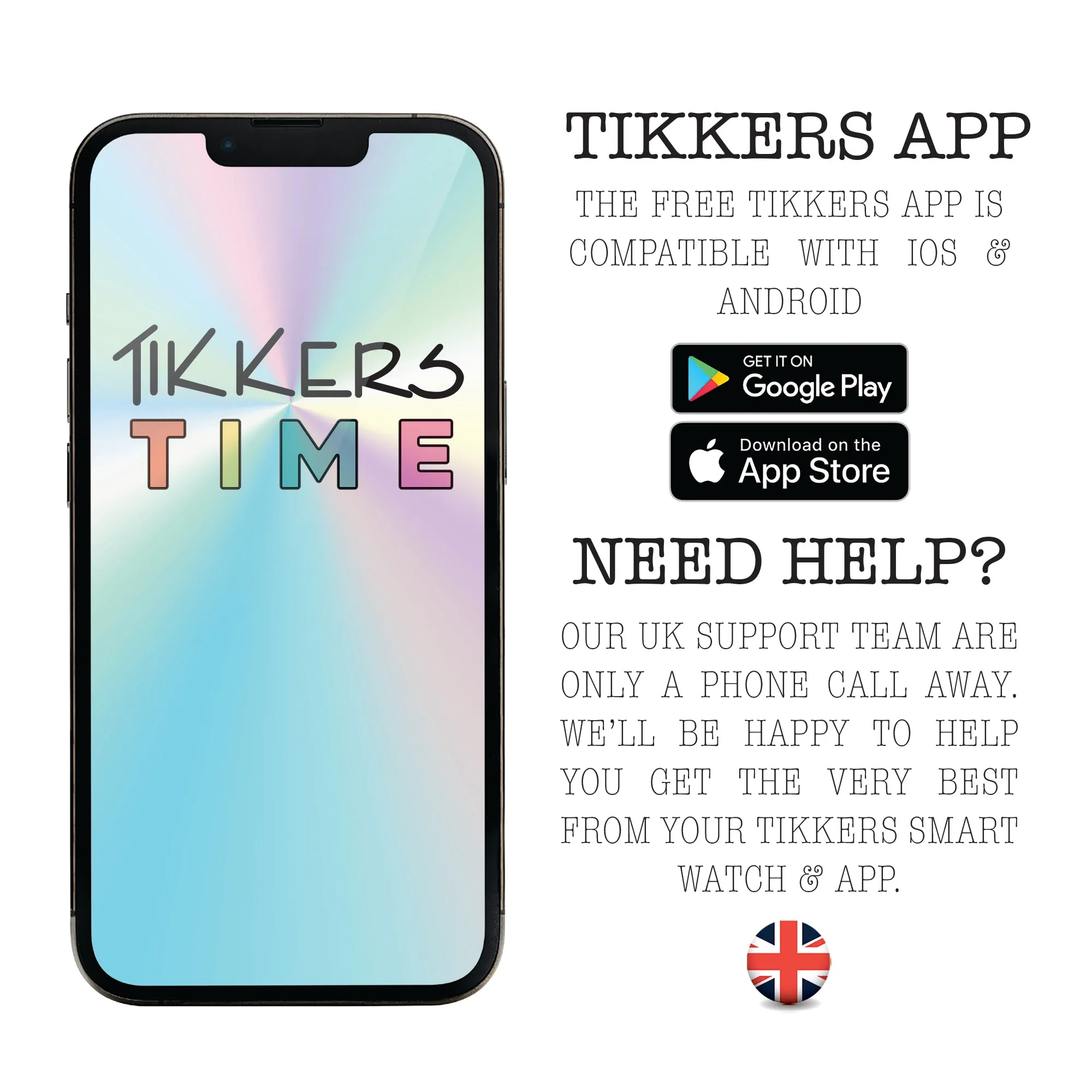 Tikkers Series 13 Pink Silicone Strap Smart Watch