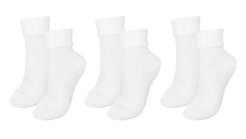 tittimitti®100% Organic Combed Cotton Luxury Women's Socks 3-Pack.