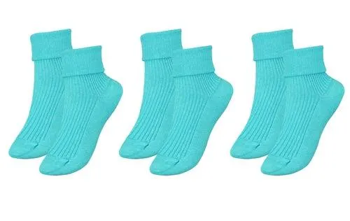 tittimitti®100% Organic Combed Cotton Luxury Women's Socks 3-Pack.