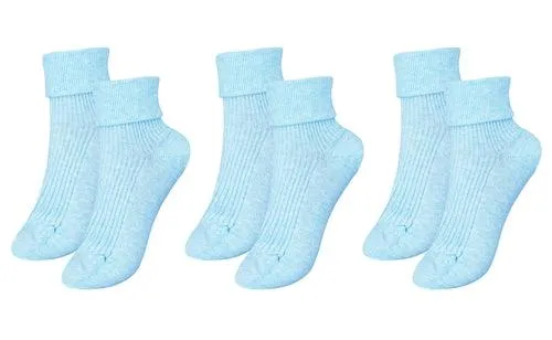 tittimitti®100% Organic Combed Cotton Luxury Women's Socks 3-Pack.