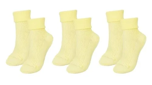 tittimitti®100% Organic Combed Cotton Luxury Women's Socks 3-Pack.