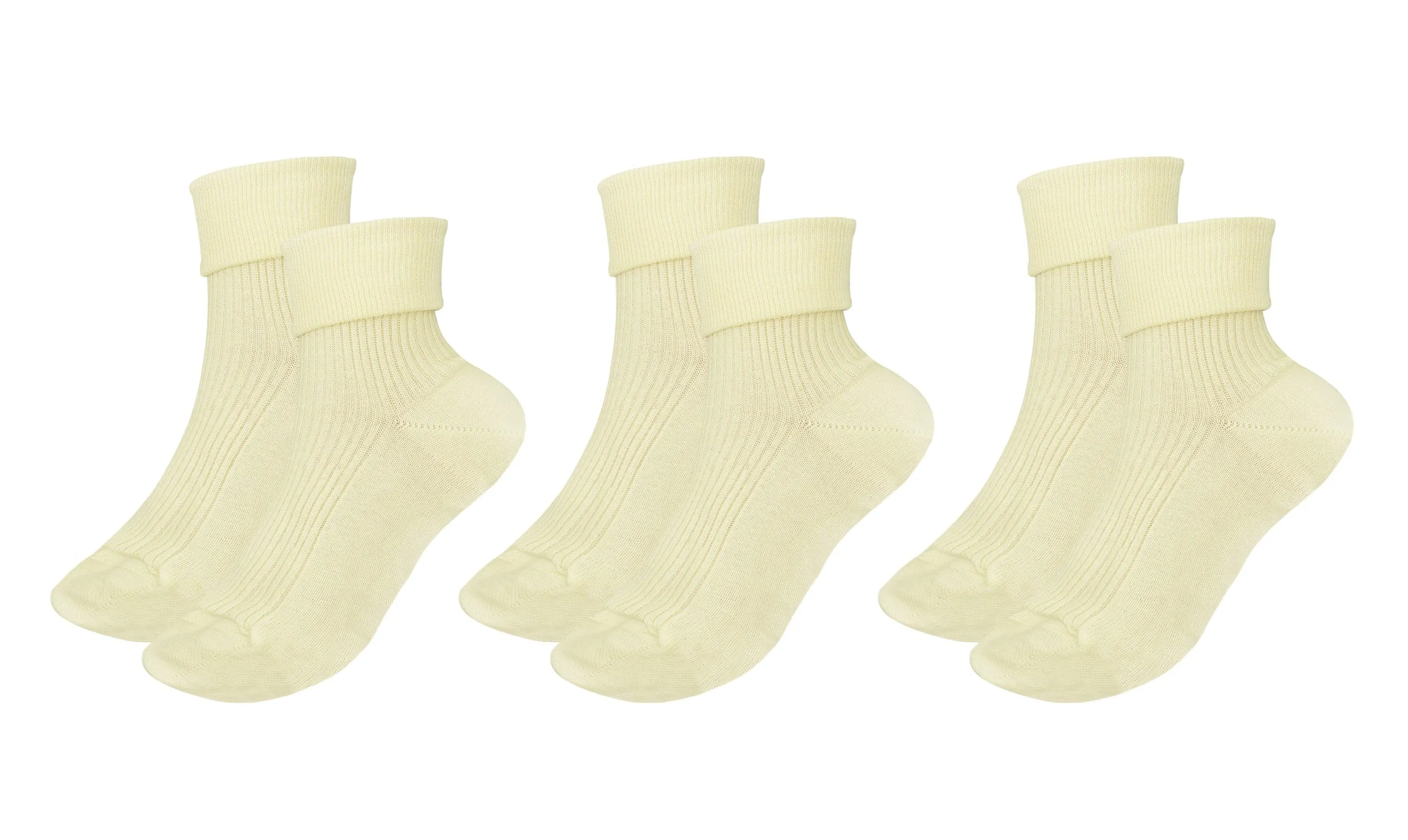 tittimitti®100% Organic Combed Cotton Luxury Women's Socks 3-Pack.