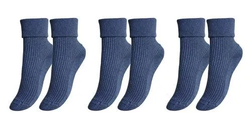 tittimitti®100% Organic Combed Cotton Luxury Women's Socks 3-Pack.