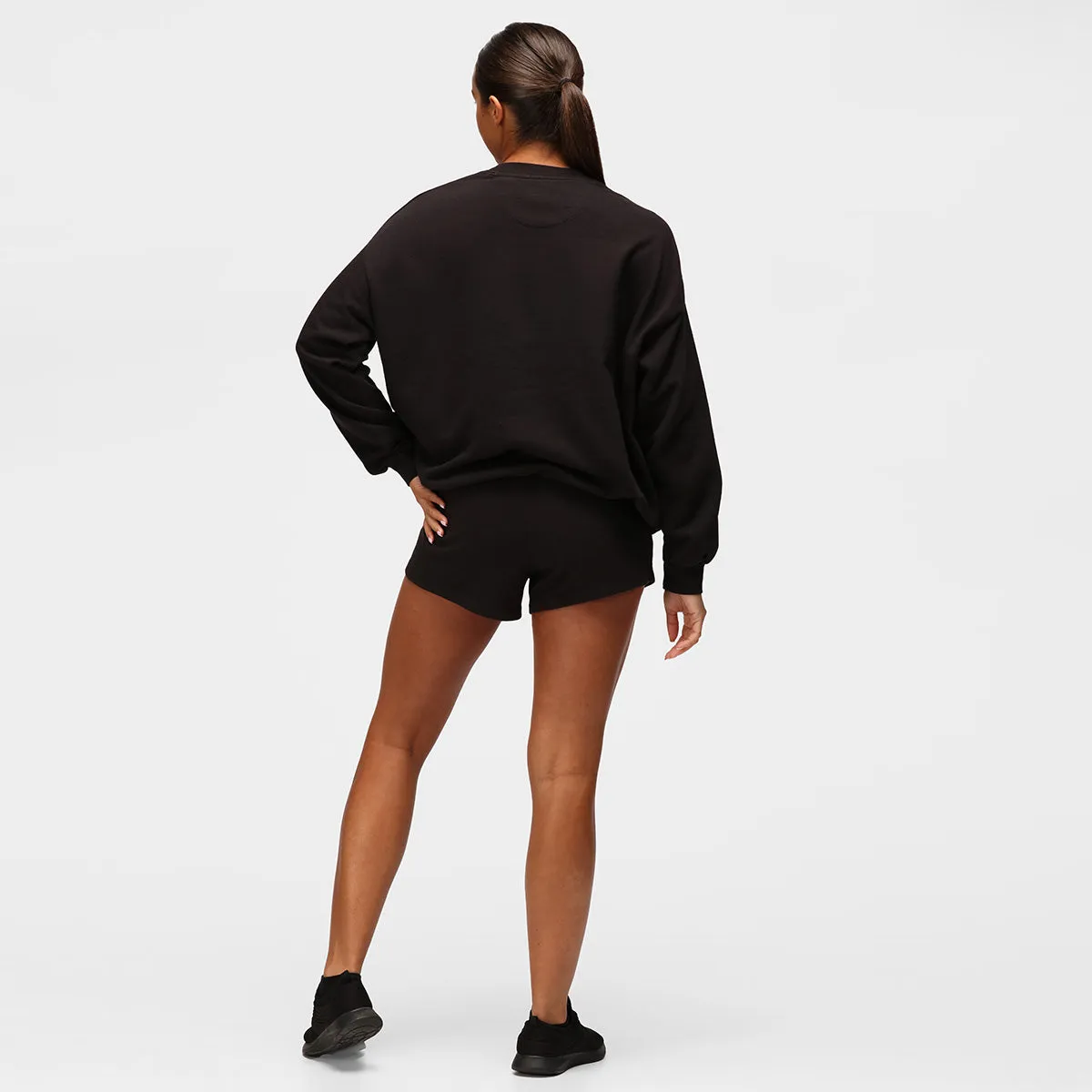 TKB Black Terry Oversized Sweatshirt