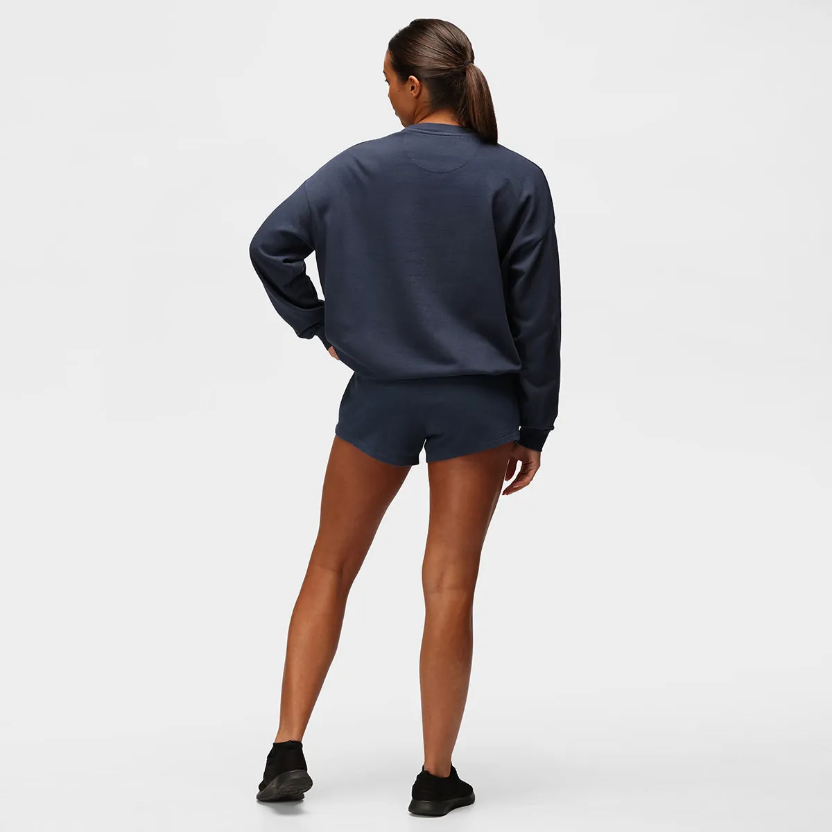 TKB Navy Terry Oversized Sweatshirt