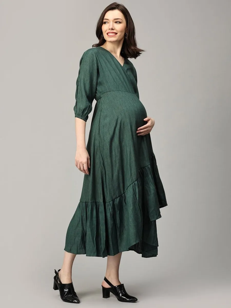 Top Secret Maternity Wrap Dress