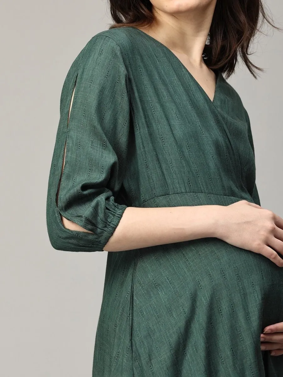 Top Secret Maternity Wrap Dress