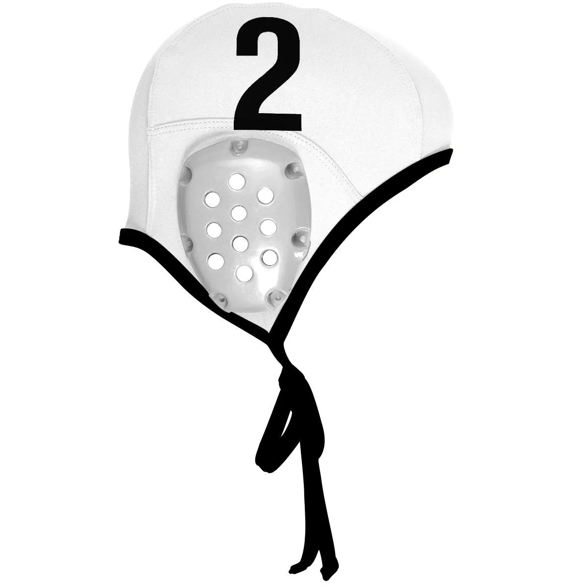 Waterpolo White Cap Set