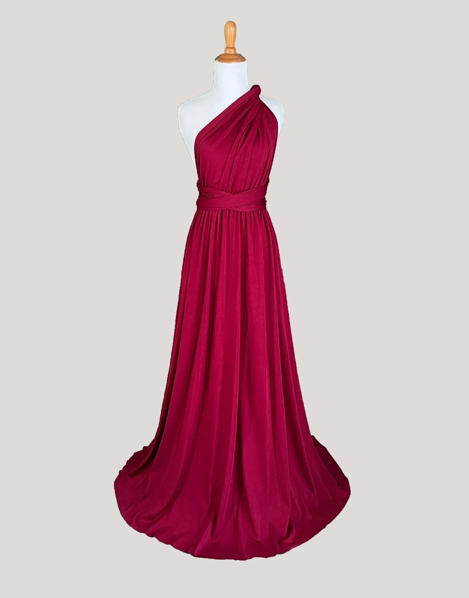 Wine Infinity Dress/ Wrap Convertible Bridesmaid Dress-S36