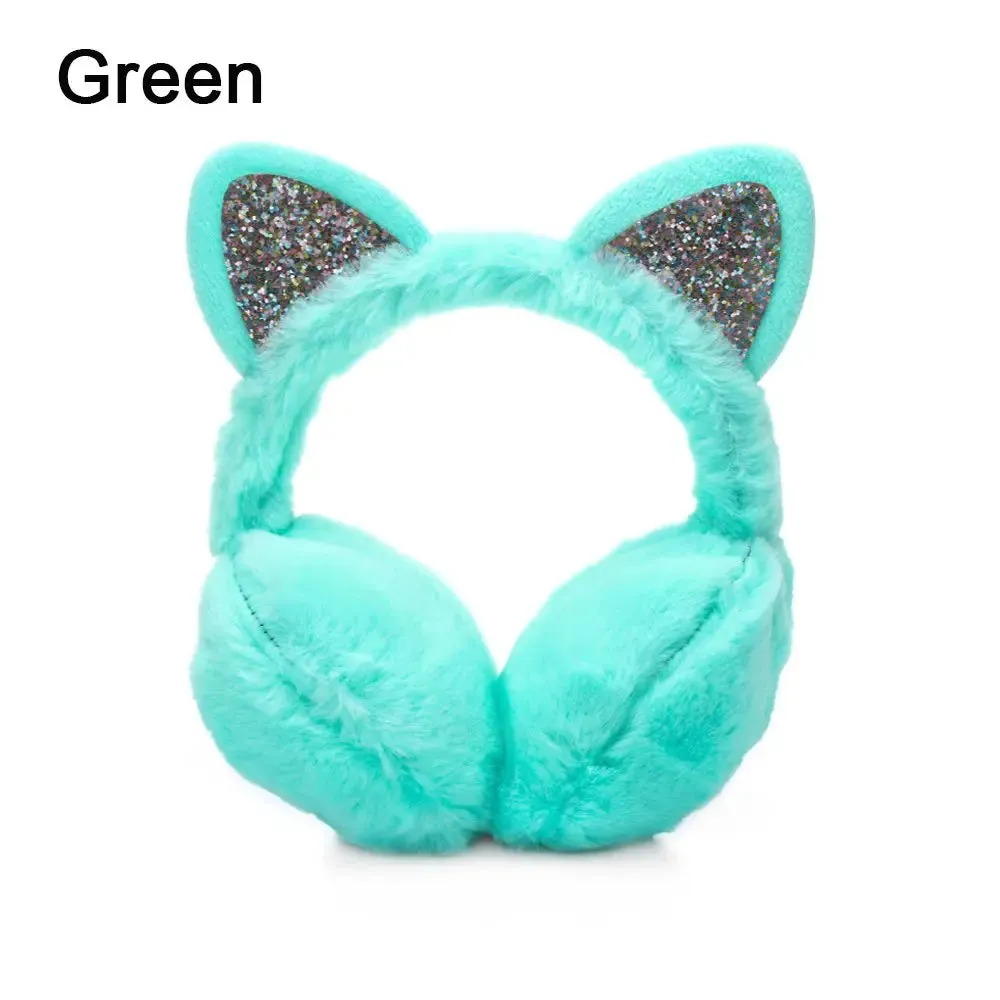 Winter Cat Theme Warm Earmuffs