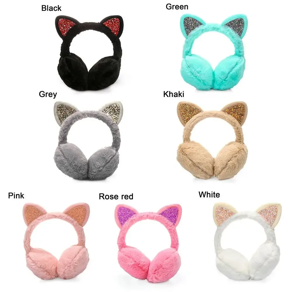 Winter Cat Theme Warm Earmuffs