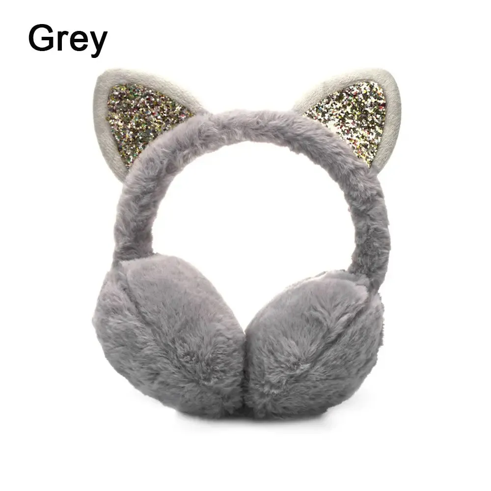 Winter Cat Theme Warm Earmuffs