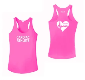 Women's Cardiac Athlete Tank Top Design 2 - Reflective or Black Text