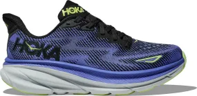 WOMEN'S HOKA CLIFTON 9 | BLACK / STELLAR BLUE