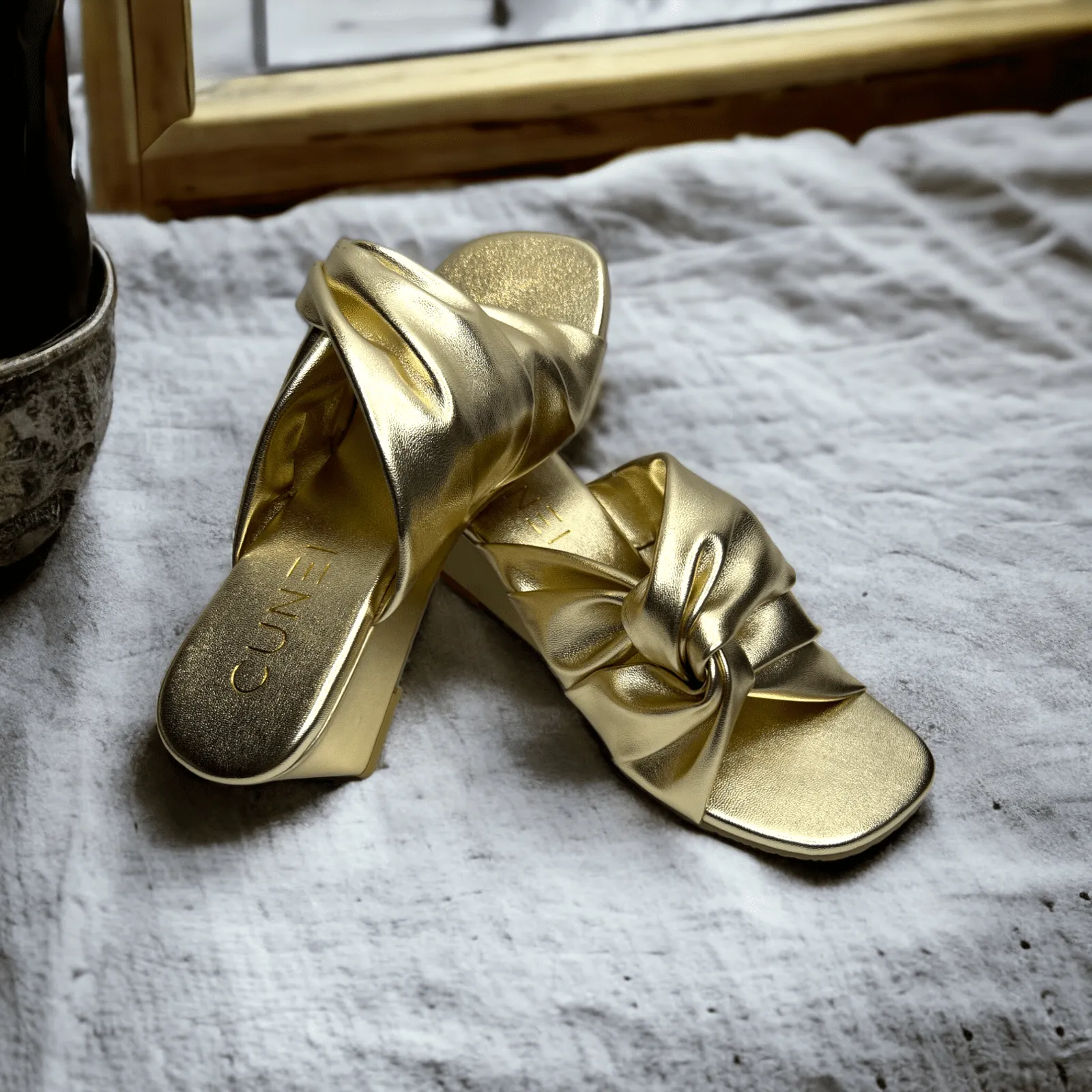 Wrapped in Gold Wedges