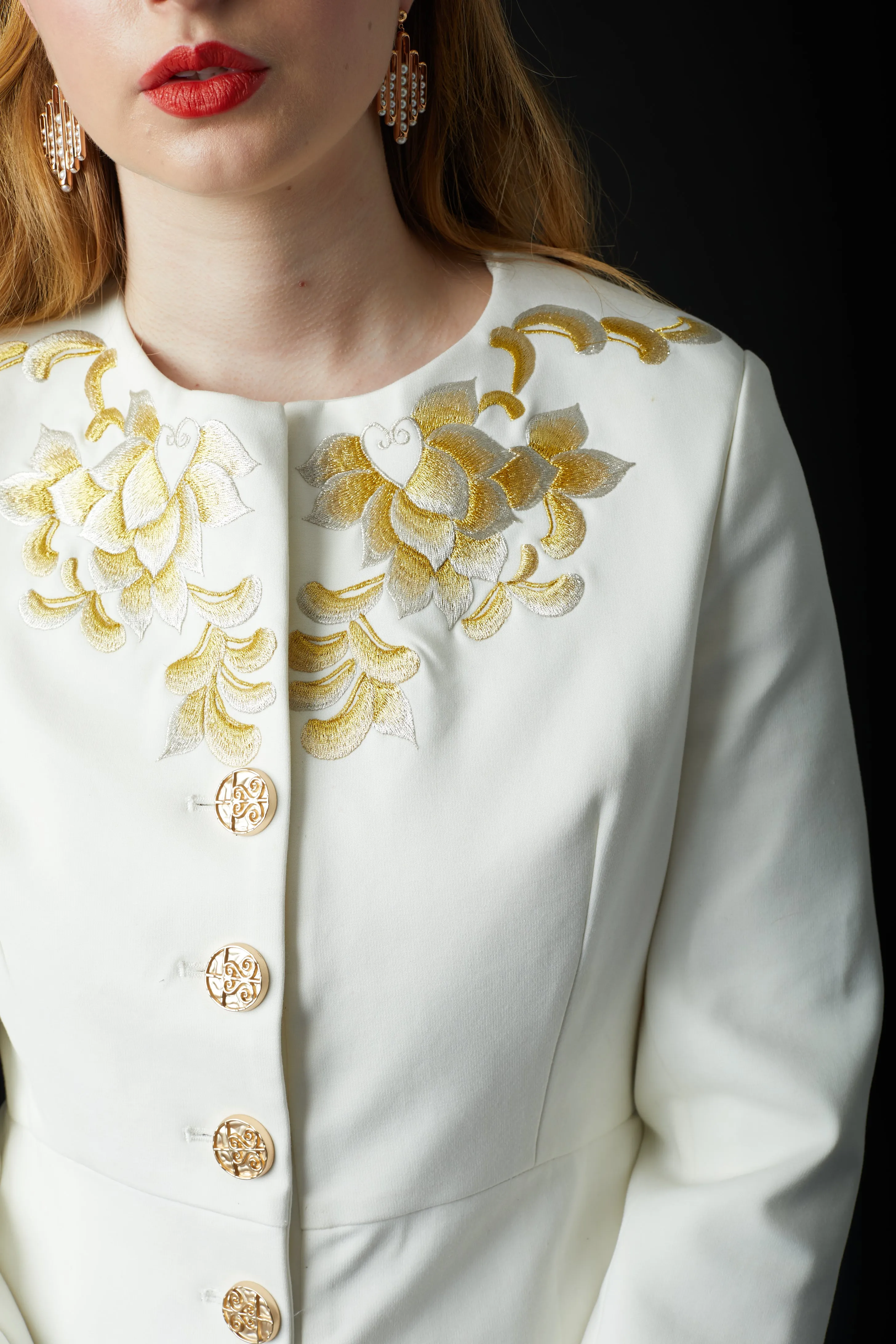 Yanxi Embroidered Jacket White