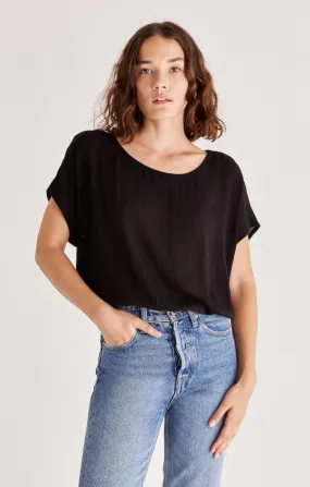 Z Supply Ollie Crinkled Top - Black